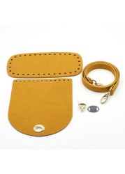 Handmade Sewing Handbag, Hollow Out Leather Cover, Backpack Knitting Accessories