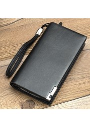 Baellerry Wallets Fashion Clutch Male Wallet Men Wristlet Men Clutch Bags Coin Purse Men Wallet Leather Male Wallet portemonnee