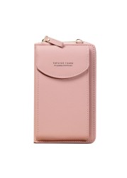 Small Crossbody Small Cell Mobile Phone Girl PU Leather Handbag Shoulder Bag Pouch Purse Purse Women Zipper Flap Phone Bag