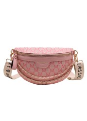 Fashion Chain Women Waist Bags For Women Wide Belt Women Waist Bag For Ladies