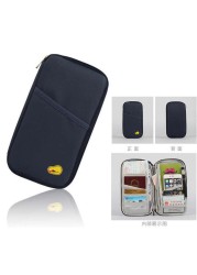 Men's and Women's Polyester Travel Bag Travel Accessories Luggage Cover Wallet ID Bag Luggage