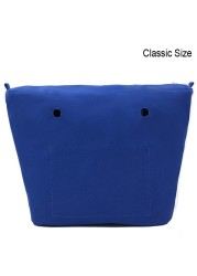 Classic Mini Size Waterproof Solid Canvas Insert Inner Liner Insert Zipper Pocket For Obag O Bag Silicone Handbag Bag