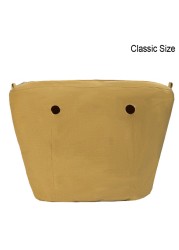 Classic Mini Size Waterproof Solid Canvas Insert Inner Liner Insert Zipper Pocket For Obag O Bag Silicone Handbag Bag