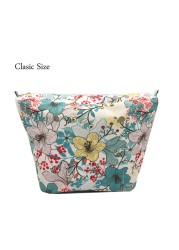 Women's Classic Mini Floral Briefcase Bag, Interior Zipper Pocket, Water Resistant Coating