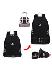 Multifunctional Backpack Women Yoga Swimming Sports Fitness Organizer Pouch Waterproof Travel Clothes Shoes Ipad Storage Accessories