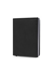 Anti theft brush RFID metal automatic pop-up credit card box business three fold portable wallet card set card bag