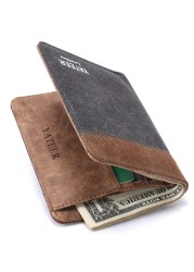 men wallets coin purse wallets for men with checkbook holder soft card case classic canvas man wallet money bag purses