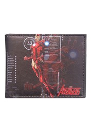 Disney Marvel Avengers Iron Man Spider-Man give boys birthday gifts anime cartoon short two fold wallet purse