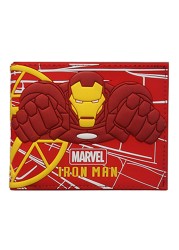 Disney Marvel Avengers Iron Man Spider-Man give boys birthday gifts anime cartoon short two fold wallet purse