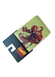 Disney Marvel Avengers Iron Man Spider-Man give boys birthday gifts anime cartoon short two fold wallet purse