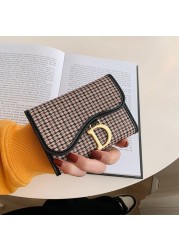 Small Wallets Fashion Brand Leather Wallet Women Ladies Card Bag For Women Clutch Women Female Purse Money Clip Purse Card Holder