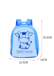 Children's school bag for girls large capacity children's backpack lightweight breathable fashion gradient princess bag for girls