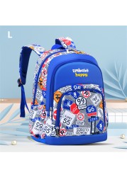 Children's school backpack, waterproof printed school bag for teenagers, boys and girls