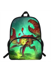 16 Inch Crab Print Backpack, for Teenagers, Boys, Kids, Students, School, Laptop, Travel Bag