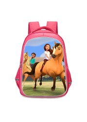 Girls Spirit Riding Casual Print Mochila Escolar School Backpack for Teenage Girls Nylon Waterproof Backpacks Female