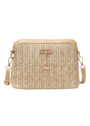 Summer straw bags for women 2021 tassel handmade beach bags raffia rattan woven handbags female holiday crossbody bags clutch