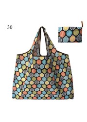 Thickened Folding Shopping Storage Bag Large Capacity Reusable Grocery Bag Eco-friendly Supermarket Waterproof Shoulder Bag