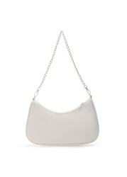 Fashion Young Women's Purses Handbag Solid Color Casual Small Underarm Bag Female Chain Shoulder Pouch Ladies Nylon Top-handle Bags