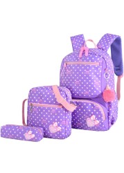 3pcs/set Printing School Bags Backpacks Schoolbag Fashion Kids Lovely Backpack for Children School Bag for Girls School Bag Student Mochila