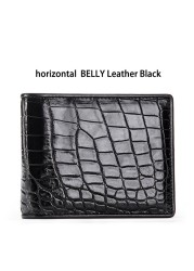 Luxury Genuine Crocodile Wallet Men Fashion Brand Design Leather Small Wallet Fashion Crocodile Skin High Quality Short Wallet