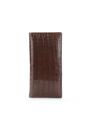 Men's authentic crocodile wallet 2-sided crocodile leather wallets luxury brand design long wallet business man gift