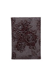 Hot Sale Red 3D Embossed Rose PU Leather Women Passport Holder Embossing Passport Cover Credit Card ID Bag