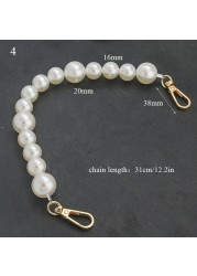 Pearl Bag Strap for Handbag Handles Beaded Purse Belts DIY Replacement Evening Bag Chain Bags Decoration Accessories