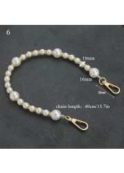 Pearl Bag Strap for Handbag Handles Beaded Purse Belts DIY Replacement Evening Bag Chain Bags Decoration Accessories