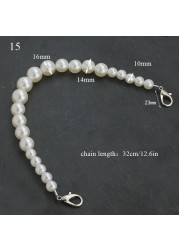 Pearl Bag Strap for Handbag Handles Beaded Purse Belts DIY Replacement Evening Bag Chain Bags Decoration Accessories