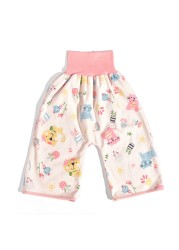 Prevent Baby Bedwetting Pure Cotton Baby Skirt To Prevent Urine Leakage 2 in 1 Toilet Learning Pants Reusable Washable Skirts