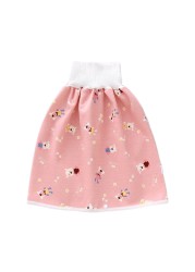 Prevent Baby Bedwetting Pure Cotton Baby Skirt To Prevent Urine Leakage 2 in 1 Toilet Learning Pants Reusable Washable Skirts