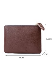 Retro Women Wallet Solid Color ID Credit Card Holder Soft PU Leather Pocket Organizer Money Coin Bag Girls Travel Purses