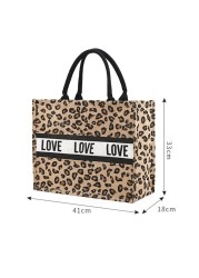 Linen Square Casual Ladies Shopping Bag Daily Shopping Bag Large Capacity Storage Bags For Home Travel