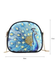 Diamond Mosaic PU Leather Women Shoulder Bags Mosaic Drill Reusable Eco-friendly Embroidery Storage Bag Shopping Bag