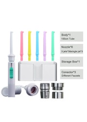 New Faucet Oral Irrigator Portable Dental Cleaner Dental Water Extractor Pressure Adjustable Pick Water Jet Flossing No Need Charge