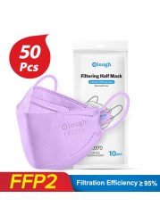 Elough FFP2 Mascarillas Colores Masks 4 Ply Fish Protection ffp2mascarillas Adult Masks FP2 FFP3 FFP 2 Certified Masks