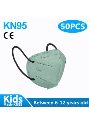 6-12 years old kids cubrebocas kn95 mascarillas ninos ffp2 mascarilla fpp2 homology ada infantil kn 95 security protection mask