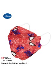 Disney 10-200/Bag Mickey Kids Cartoon Mask 4-layer Dust Protection Protective Respirator Reusable 4-12 Years Ffp2 Mascarilla