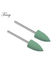 Rubber Silicone Milling Cutter for Manicure Stones Nail Drill Bit Machine Manicure Accessories Nail Buffer Polisher Grinder Tool