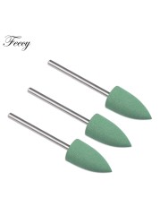 Rubber Silicone Milling Cutter for Manicure Stones Nail Drill Bit Machine Manicure Accessories Nail Buffer Polisher Grinder Tool