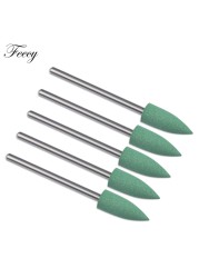 Rubber Silicone Milling Cutter for Manicure Stones Nail Drill Bit Machine Manicure Accessories Nail Buffer Polisher Grinder Tool