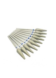 10pcs 2.35mm Shank Diamond Grinding Bur Drill Bits Sets for Dental Grinding Dental Polishing Burs