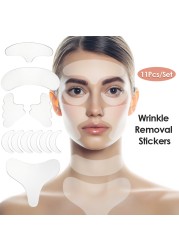 Reusable Silicone Wrinkle Removal Sticker Face Forehead Neck Eye Sticker Pad Anti Aging Patch Face Lifting Mask Skin Care Tools