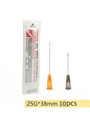 Blunt tip cannula for filler injection 18G 21G 22G 23G 25G 27G30G uric acid face fill nose slight blunt needle 2pcs/pack *10