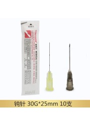 Blunt tip cannula for filler injection 18G 21G 22G 23G 25G 27G30G uric acid face fill nose slight blunt needle 2pcs/pack *10