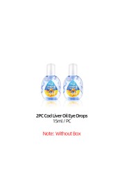 15ml Eye Drops For Cataract Treatment Eyes Cod Liver Oil Cool Cleaning Drop Remove Eyeball Fatigue Injured Eyes Toxin