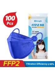 Elough Mascarillas FPP2 Ninos 6-12 Años 4 Layers Infant FFP2 Kids Children Masks FFP 2 ffp2Mascarilla KN95 Infantil Mask