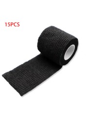 5/20pcs Black Tattoo Grip Bandage Cover Wraps Tapes Nonwoven Waterproof Self Adhesive Finger Wrist Protection Tattoo Accessories