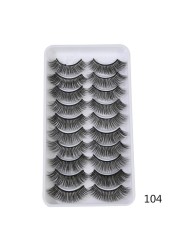 QUXINHAO wholesale 10 pairs lashes eyelashes cilios 3d mink lashes mink eyelashes wholesale false eyelashes maquiagem