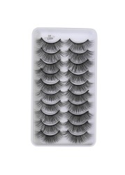 QUXINHAO wholesale 10 pairs lashes eyelashes cilios 3d mink lashes mink eyelashes wholesale false eyelashes maquiagem